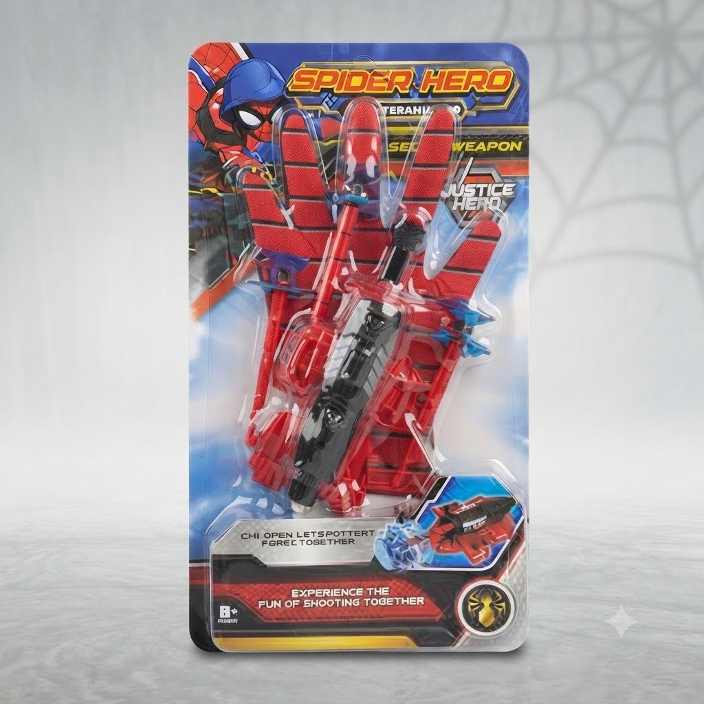 Superhero Wrist Transmitter Set - Web Glove Toy with Dart Launcher - Premium Quality by Paradise Toys