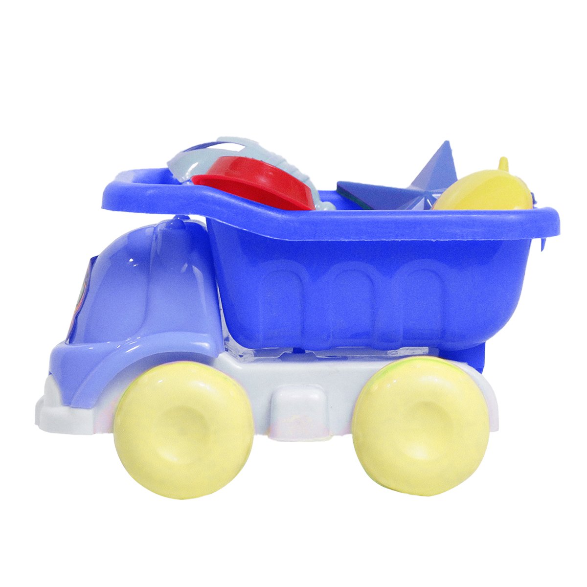 Beach Sand Toys Set Mini Truck for Kids with 4 Sand Play Tools | Plastic Beach Toy Truck | Sand Bucket Toy Set | Outdoor Beach & Garden Toy for Boys & Girls