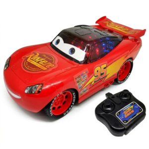 High-Speed 3D Red Racing Toy Car for Kids - Battery Operated Sports Car Model with 3D Flash Projection Lights & Sound Effects | Lightning Fast Bumper Toy Car Gift for Boys - Premium Quality by Paradise Toys