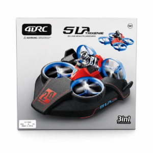 3-in-1 Sea Land Air Multi-Mode RC Vehicle - Remote Control Flying Drone and Hovercraft Toy -