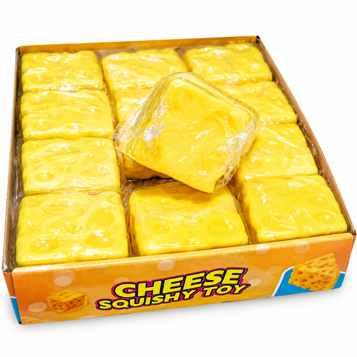 Cheese Squishy Toy - Slow Rising Stress Relief Novelty Block