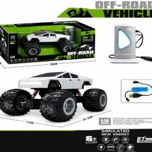 1:14 Scale RC Off-Road Monster Truck - 4WD Remote Control Electric Car with Simulated EV Charging Station - Premium Quality by Paradise Toys