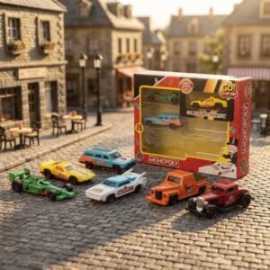Monopoly Theme Die-Cast Toy Car Set - 6-Piece Collectible Vehicle Multi-Pack - Premium Quality by Paradise Toys