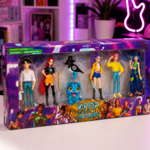 K-Pop Action Figure Set - 7 Pieces Character Figurine Collection with Pets - Premium Quality by Paradise Toys