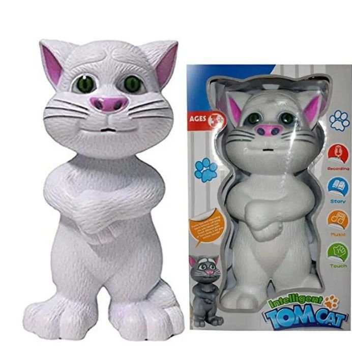 Intelligent Talking Tom Cat Toy for Kids with Voice Repeat, Touch Sensor, Music & Stories | Interactive Electronic Educational Toy | Ages 3+
