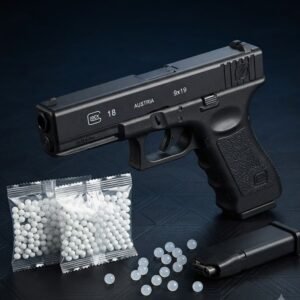 Heavy Duty Metal Gel Blaster Toy Gun - 2kg Professional Grade Tactical Orbeez Water Bead Blaster Set - Premium Quality by Paradise Toys
