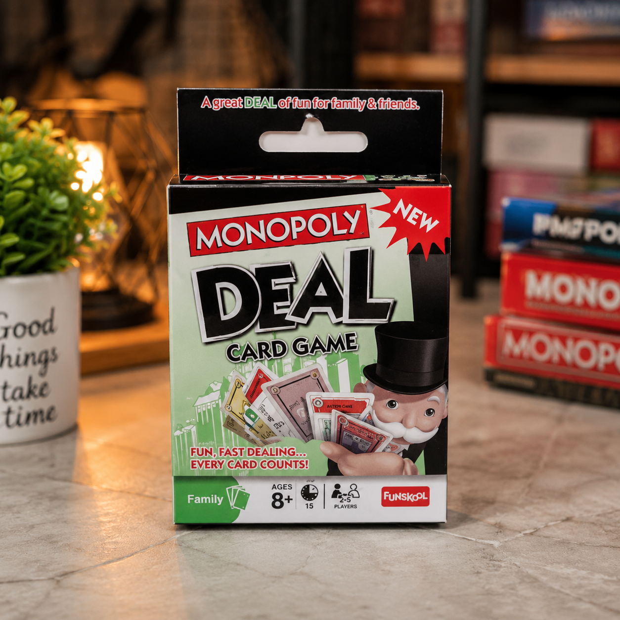 Monopoly Deal Card Game - Fast Dealing Property Trading Card Game - Premium Quality by Paradise Toys