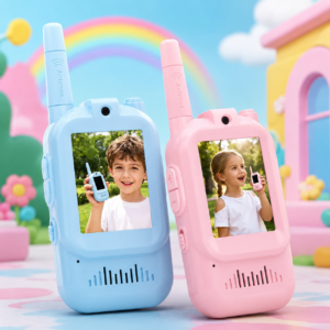 Kids Video set - Dual Camera Two-Way Radio Toy with Screen & Interactive Features - Premium Quality by Paradise Toys