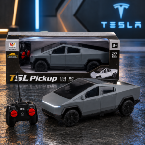 1:14 Scale Futuristic Electric RC Pickup Truck Toy with Remote Control | 27MHz High-Speed Off-Road Toy Truck Model | Modern Geometric Cyber Design Vehicle Gift for Boys - Premium Quality by Paradise Toys