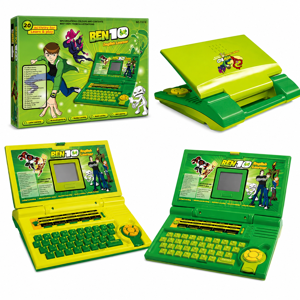 Kids Electronic Learning Laptop Toy - Educational English Computer Toy with Multi-Activities & Screen for Kids
