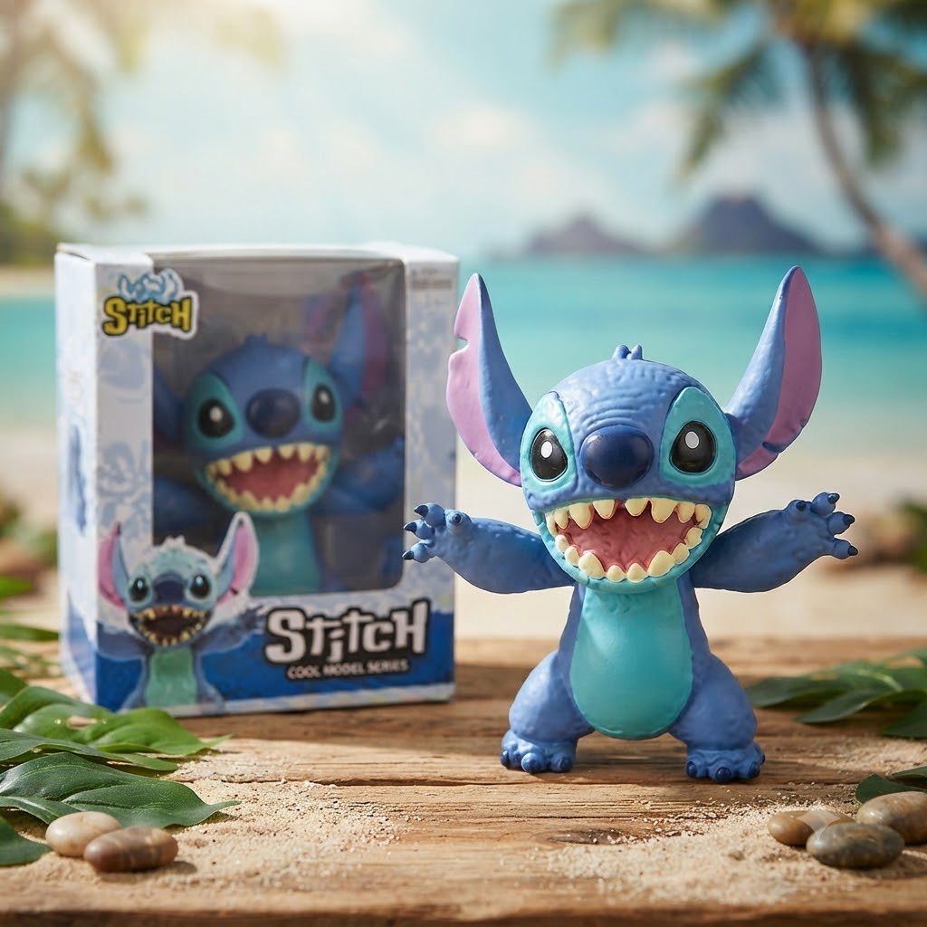 Blue Alien Action Figure - Collectible Model Toy with Display Box - Premium Quality by Paradise Toys